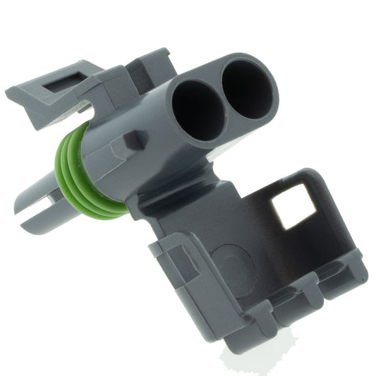 12015378 - Delphi Weather Pack 2 Way Gray Sealed Male Connector