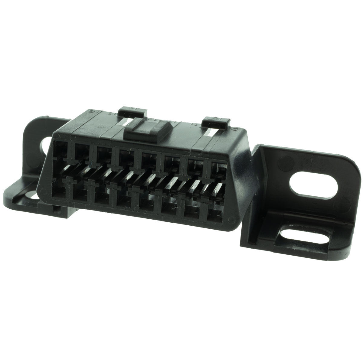 12110250 - Delphi Metri-Pack 150 16 Way Black Unsealed Female Connector with Mounting Flanges