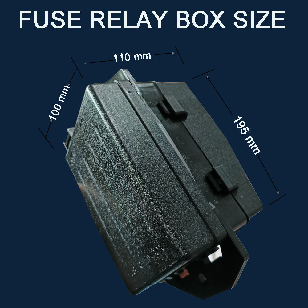 12V24VRelay Fuse Block With 10Pack 5Pin 30A Relays Slots 40 ATC/ATO Fuse Circuit Control Relay System Box 12 Volt Fuse Block On/Off Switch Panel for Car SUV Truck