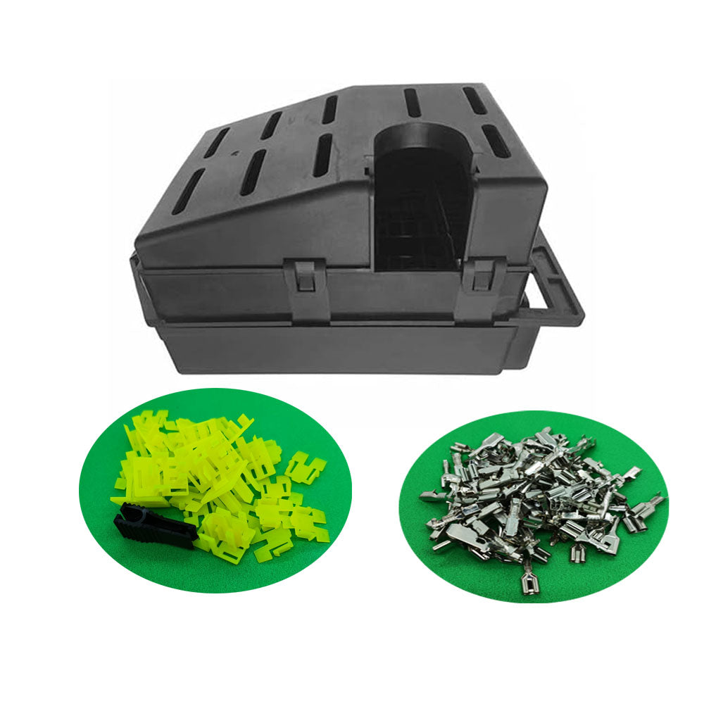 12V24VRelay Fuse Block With 10Pack 5Pin 30A Relays Slots 40 ATC/ATO Fuse Circuit Control Relay System Box 12 Volt Fuse Block On/Off Switch Panel for Car SUV Truck