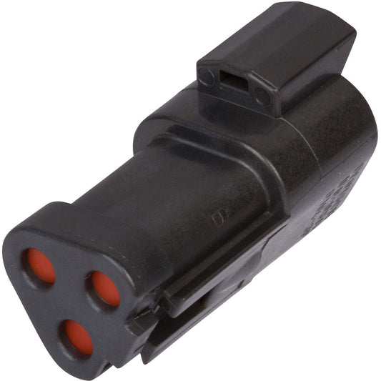 DT04-3P-EP10 - DEUTSCH DT 3 Way Black J1939 Terminating Receptacle Connector with 120 Ohm Resistor