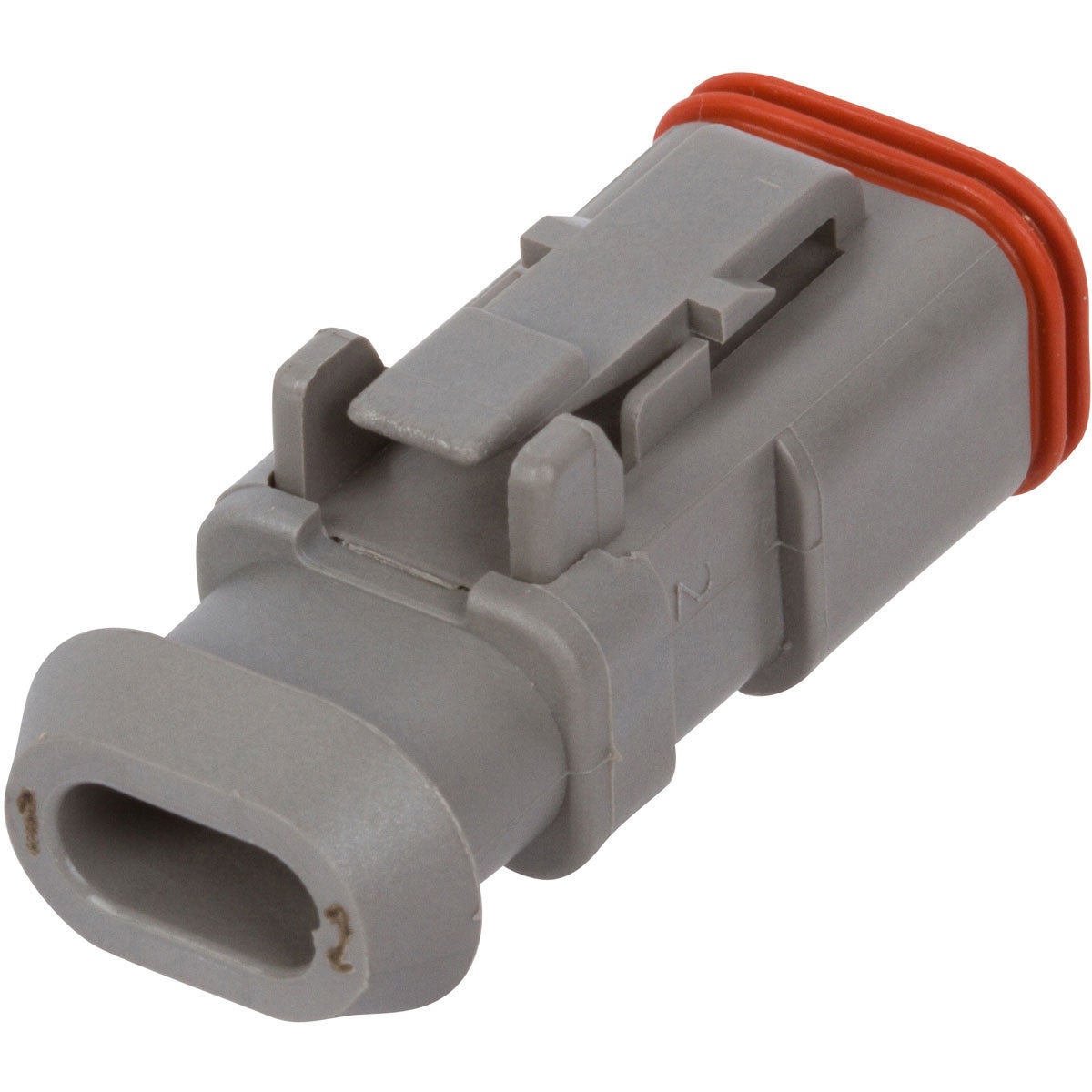 DT06-2S-E008 - DEUTSCH DT 2 Way Gray Plug Connector with Shrink Boot Modification