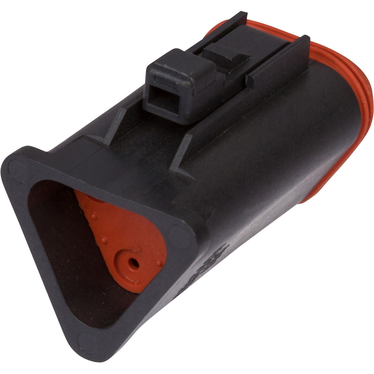 DT06-3S-P032 - DEUTSCH DT 3 Way Black J1939 Plug Connector with Shrink Boot Modification, Enhanced Seal Retention
