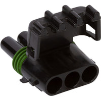 12015793 - Delphi Weather Pack 3 Way Black Sealed Female Connector