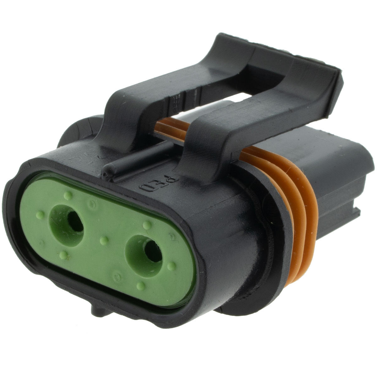 12033769 - Delphi Metri-Pack 630 Black 2 Way Sealed Female ATO Fuse Connector