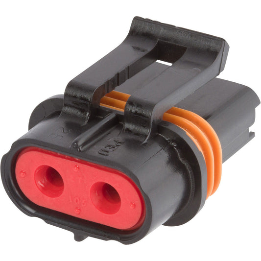 12085030 - Delphi Metri-Pack 630 Black 2 Way Sealed Female ATO Fuse Connector