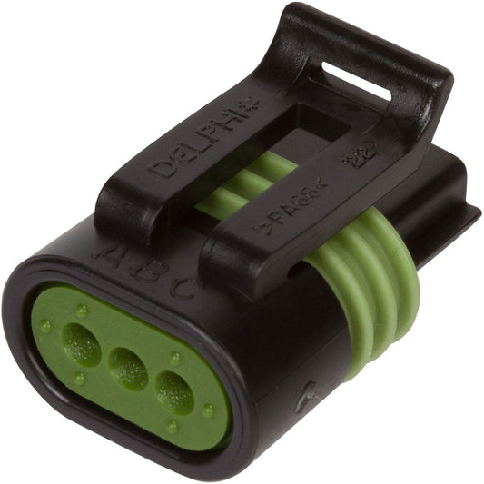 12162182 - Delphi Metri-Pack 150.2 Black 3 Way Sealed Female Crankshaft Sensor Connector