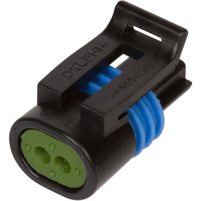 12162193 - Delphi Metri-Pack 150.2 Black 2 Way Sealed Female Temperature Sensor Connector