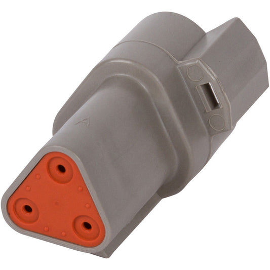 DT04-3P - DEUTSCH DT 3 Way Gray Receptacle Connector