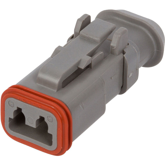 DT06-2S-E008 - DEUTSCH DT 2 Way Gray Plug Connector with Shrink Boot Modification