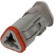 DT06-3S-E008 - DEUTSCH DT 3 Way Gray Plug Connector with Shrink Boot Modification