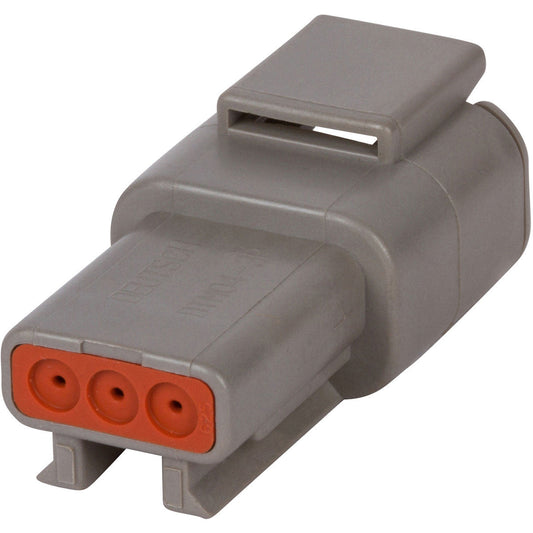 DTM04-3P - DEUTSCH DTM 3 Way Gray Receptacle Connector
