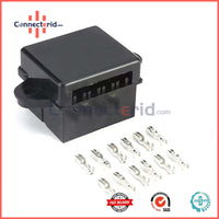 BX2103  Central Junction Box 10-way fuse box 12V Fuse  Box 10 Slot ATC Fuse Box, Metal Terminals, Universal Compatible